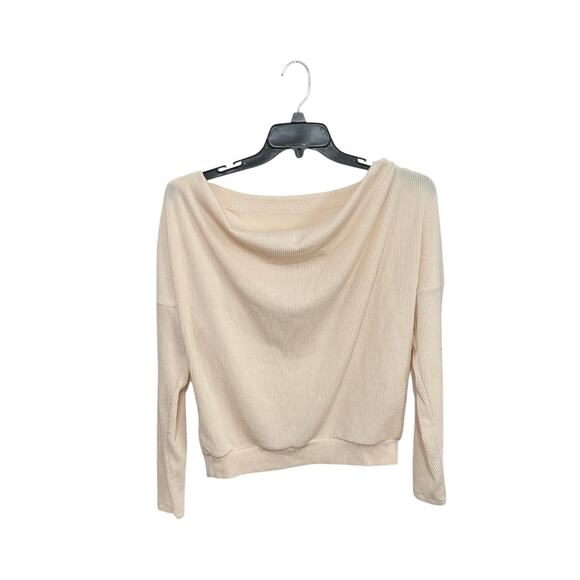 Maeve by Anthropologie Kasi Ribbed Draped Back Pullover Top Sz Small - Picture 4 of 7